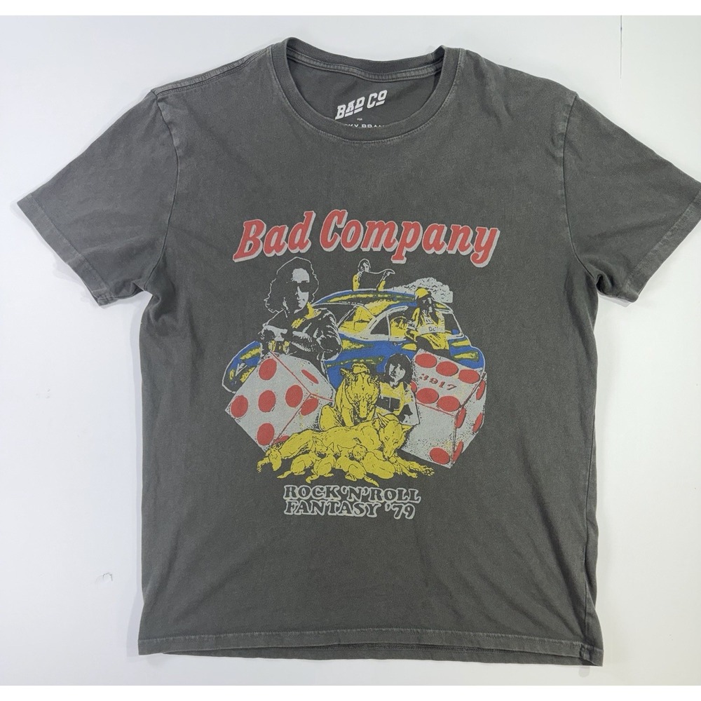 Bad Company Rock N Roll Fantasy 79 T Shirt Lucky Brand Band Tee Mens M
